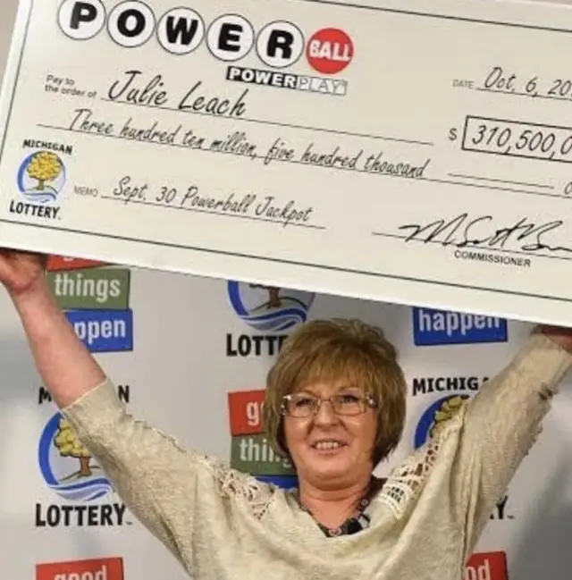 Im Julie Leach The Powerball winner Of 310.5m, Im using This Opportunity To Appreciate The Society