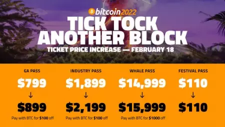 B.TC
Join us April 6-9 in Miami Beach, Florida for Bitcoin 2022
Upwards of 35,000 Bitcoine