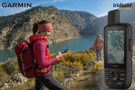 Navigate with confidence with the Garmin 66i. Its 3-inch screen, SOS button, and g