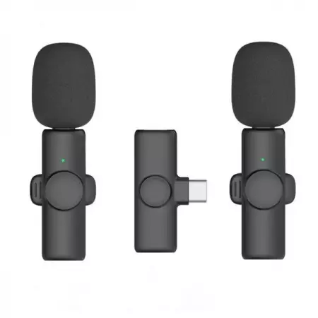 Wireless Lavalier Microphone for iPhoneAndroidHuawei
Plug and Play Lavalier Mini Mi