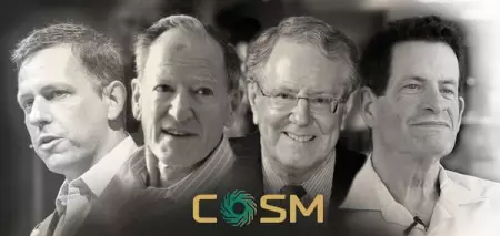Join Peter Thiel, George Gilder, Steve Forbes, Ken Fisher and more.
COSM will