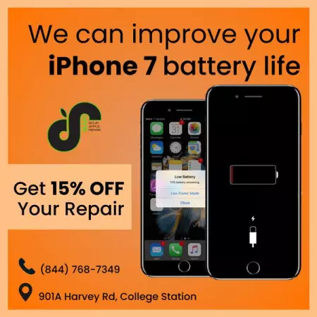  15 OFF any iPhone 7 repair with appointment 

Come get your iPhone fixed at Co